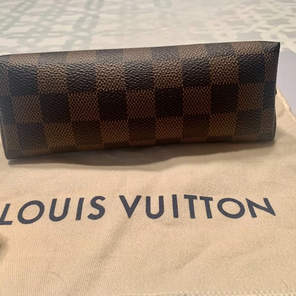 Auth Louis Vuitton Cosmetic Pouch Damier Eben - Picture 6 of 11